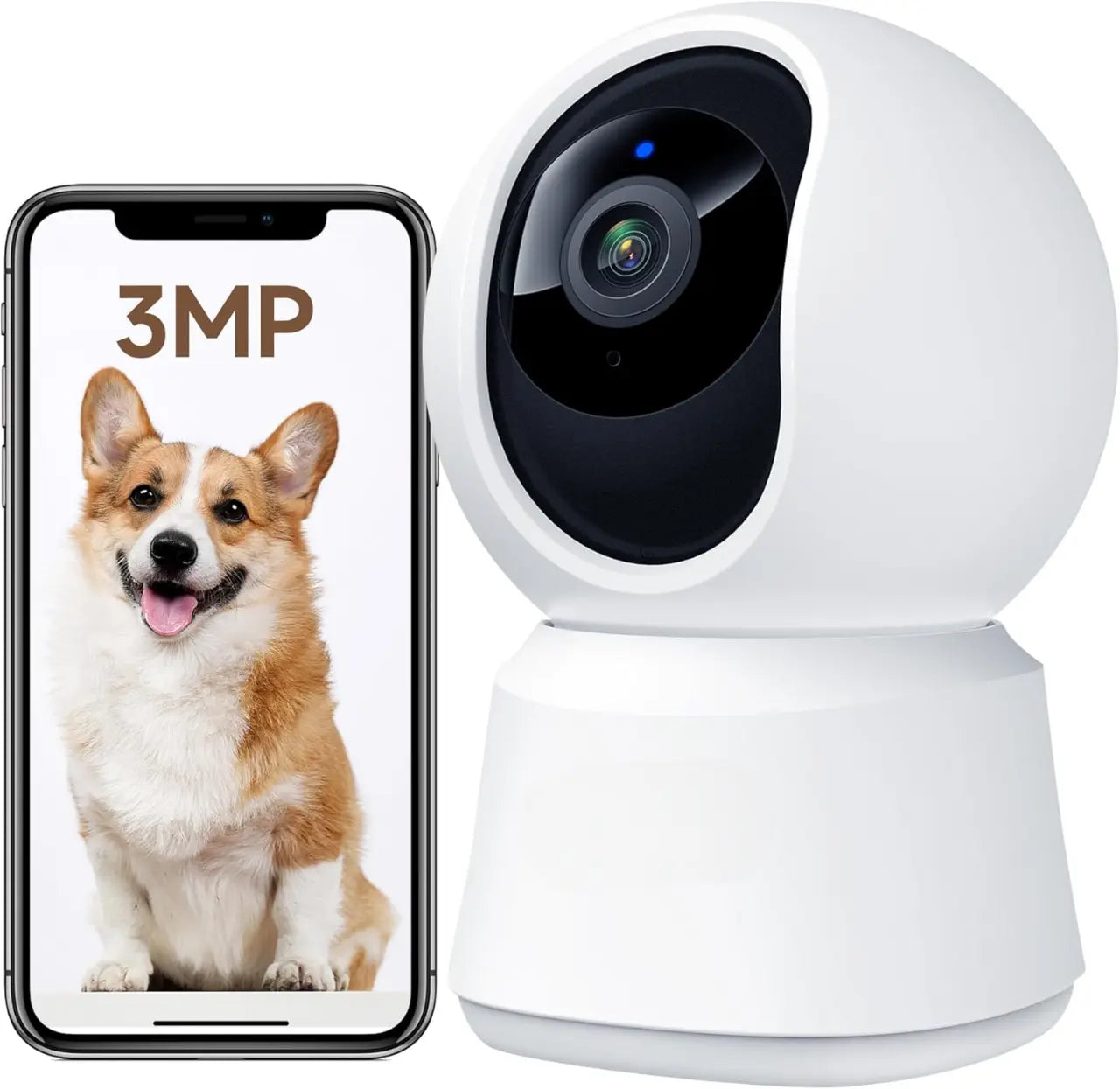 Caméra Surveillance WiFi Intérieur – Vision Nocturne HD