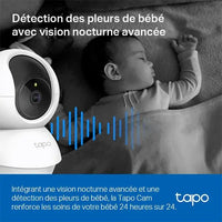 Caméra wifi panoramique intérieure Tapo - vue arrière