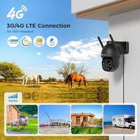 Caméra Connectée au Téléphone Ctronics Extérieure avec Carte SIM - vue détaillée