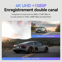 Dashcam avec GPS intégré - vue détaillée