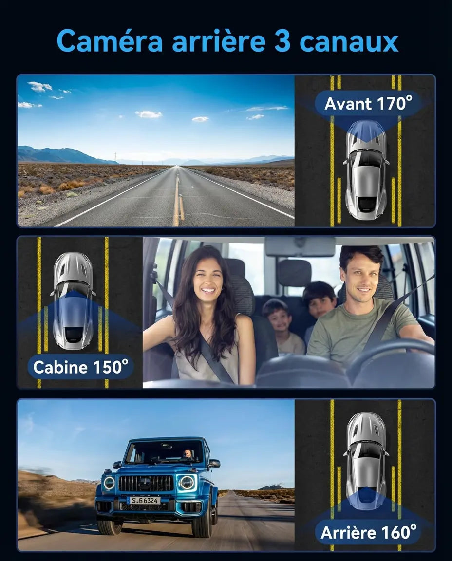 Dashcam full hd - vue détaillée
