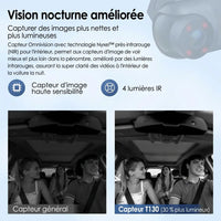 Dashcam voiture avant arrière - vue arrière