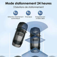 Dashcam voiture avant arrière - en situation