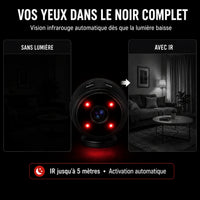 Mini Caméra Espion Intérieur WiFi 1080P - accessoires inclus