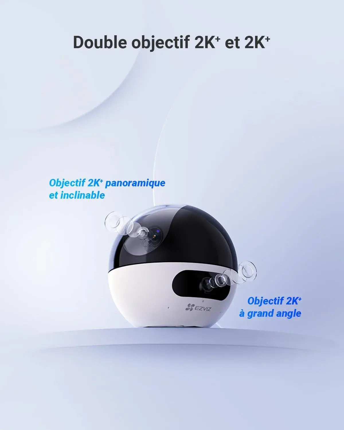Caméra Connectée au Téléphone EZVIZ C7 4MP – PTZ 360° - vue détaillée