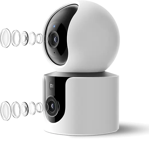 Caméra Intérieure Xiaomi C300 Dual – Blanc - vue arrière