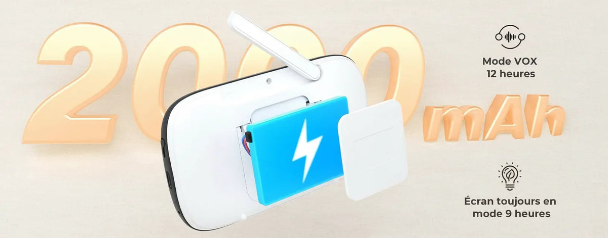 Batterie longue durée 2000 mAh