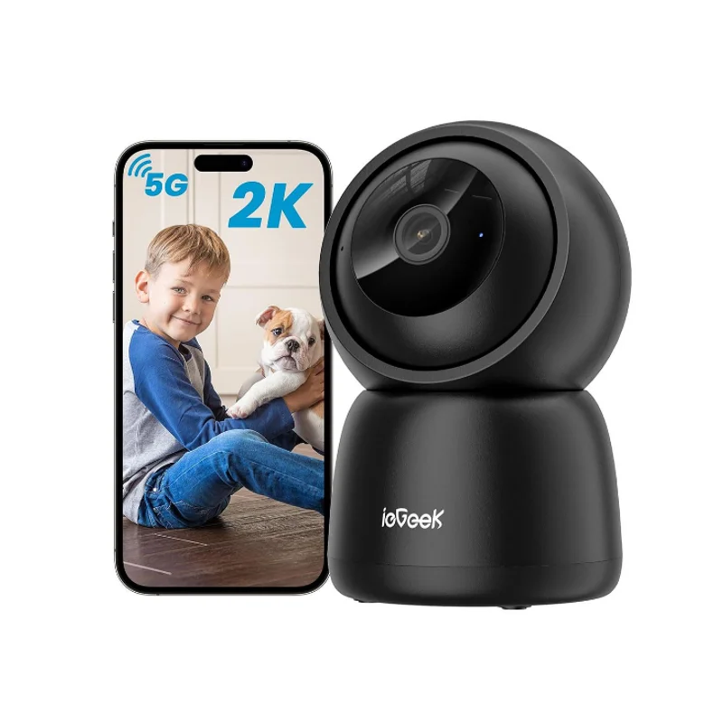 Caméra Connectée au Téléphone ieGeek 5MP – PTZ 360°