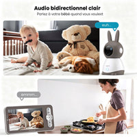 Caméra Bébé ieGeek 5 – PTZ 360° & Vidéo Connectée Smartphone - vue détaillée