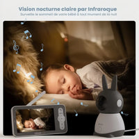 Caméra Bébé ieGeek 5 – PTZ 360° & Vidéo Connectée Smartphone - en situation