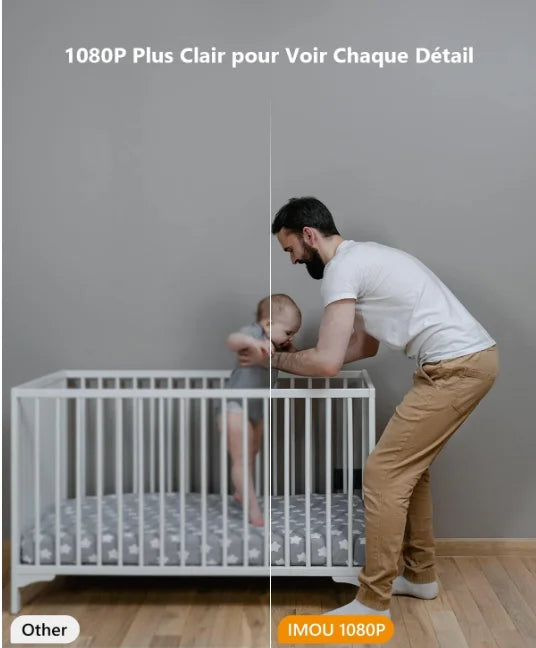 imou Caméra de surveillance, wifi, usage intérieur, 1080p, FHD, caméra, 360 degrés, connectée, smartphone, détection humaine,