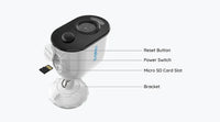 Caméra Extérieure Reolink B330 – 5MP Sans Fil - vue arrière
