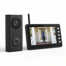 Sonnette Caméra Sans Fil avec Écran 4.3” – Visiophone Vidéo 1080p
