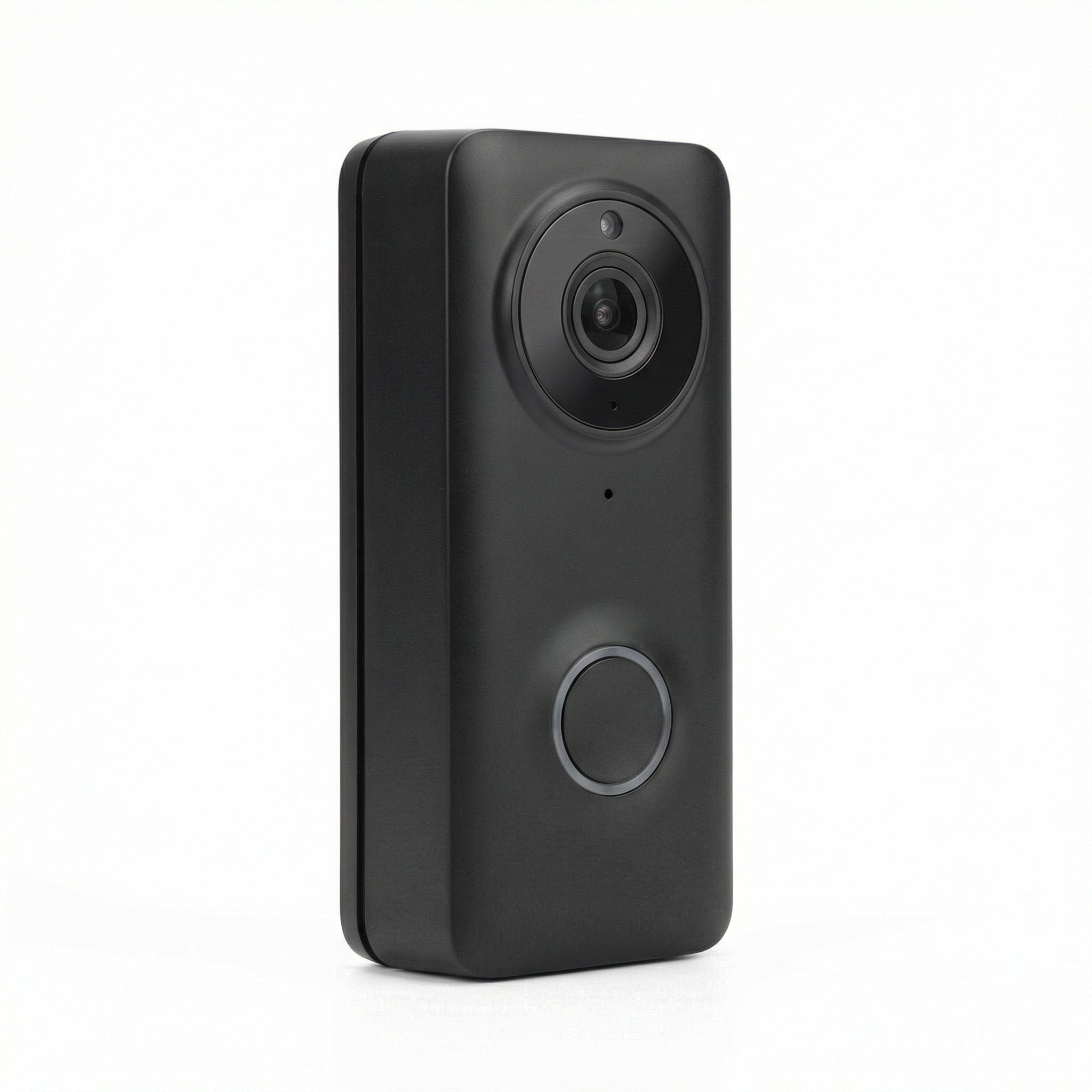 Sonnette caméra WiFi sans fil 1080p noire design compact