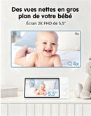 Babyphone sans fil longue portée - vue détaillée