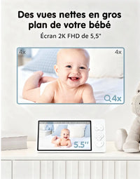 Babyphone sans fil longue portée - vue détaillée