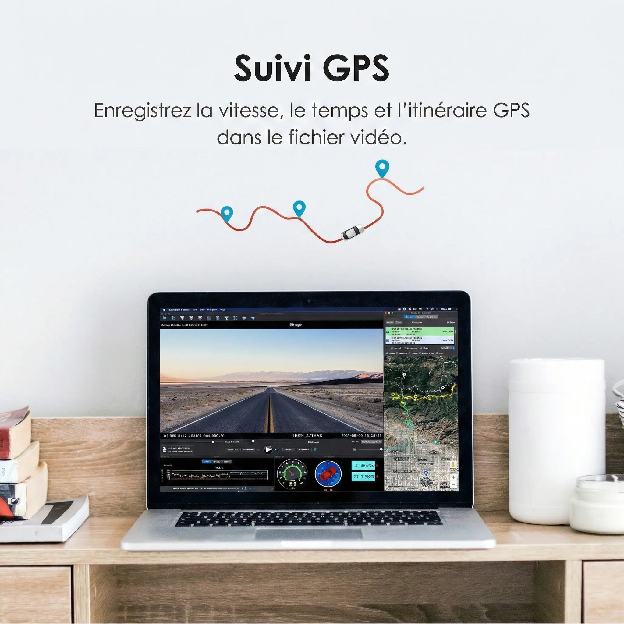 Cam�ra voiture dashcam 4K avec suivi GPS - vue 5