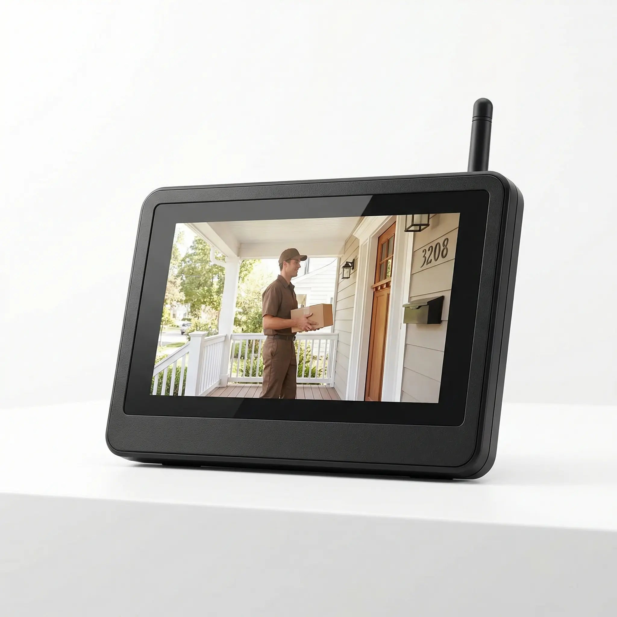 Sonnette Caméra Sans Fil avec Écran 4.3” – Visiophone Vidéo 1080p - vue détaillée