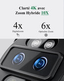 Caméra Connectée au Téléphone 4K Extérieure – Double Objectif & Zoom 10X - accessoires inclus