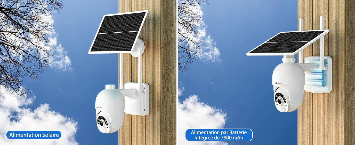 Batteries 7800mAh & Panneau Solaire